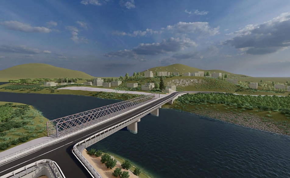 Εντυπωσιακές οι εικόνες των σχεδίων της νέας γέφυρας του Ευρώτα στη Σκάλα.